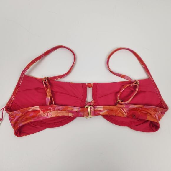 L*Space Rose Bikini Top in Pink Floral Size Small Underwire NWT - Picture 4 of 6